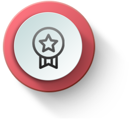 Award icon in red